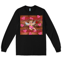 Black valentine's day cupid heart Long Sleeve Tee - RanaPortraitStore