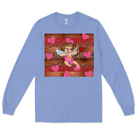 Colony Blue valentine's day cupid heart Long Sleeve Tee - RanaPortraitStore