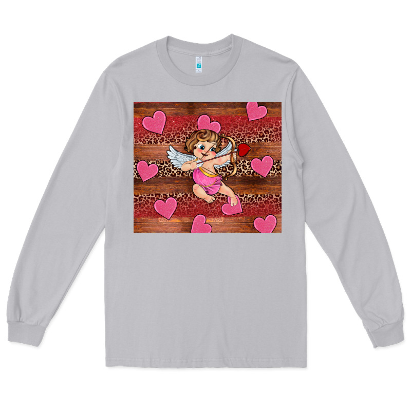 Valentine's Day Cupid Heart Long Sleeve Tee by RanaPortraitStore | Teevron