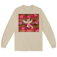 Mushroom valentine's day cupid heart Long Sleeve Tee - RanaPortraitStore