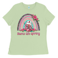 Matcha nurse life spring rainbow Ladies Tee - BarkalooDesign
