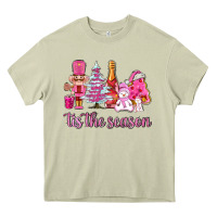 Mossy tis the season pink christmas Heavy Core Tee - AdoDesignShop