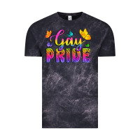 Cloud Black Gay Pride With Butterfly Vintage Tee - BundleAndBundleShop