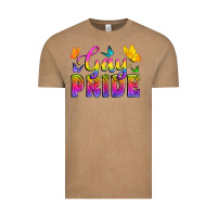 Vintage Coffee Gay Pride With Butterfly Vintage Tee - BundleAndBundleShop