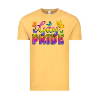 Vintage Mustard Gay Pride With Butterfly Vintage Tee - BundleAndBundleShop