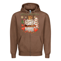 Chestnut merry christmas cupcake Zipper Hoodie - CowGirlArtShop