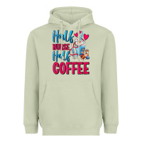 Matcha Half Nurse Half Coffee Heavyweight Hoodie - FaDigitalArtStudio