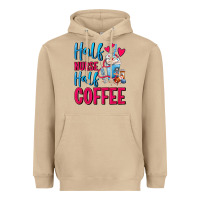 Mushroom Half Nurse Half Coffee Heavyweight Hoodie - FaDigitalArtStudio