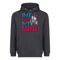 Smoke Half Nurse Half Coffee Heavyweight Hoodie - FaDigitalArtStudio