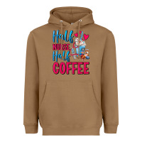 Toasted Coconut Half Nurse Half Coffee Heavyweight Hoodie - FaDigitalArtStudio