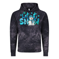 Cloud Black let it snow winter snowman Vintage Hoodie - MaliasSmallBusiness