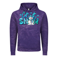 Cloud Purple let it snow winter snowman Vintage Hoodie - MaliasSmallBusiness