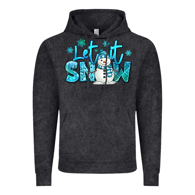 Let It Snow Winter Snowman Vintage Hoodie by MaliasSmallBusiness | Teevron