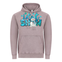 Vintage Zinc let it snow winter snowman Vintage Hoodie - MaliasSmallBusiness