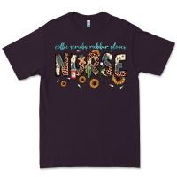 Plum nurse coffee scrubs rubber gloves Premium Tee - JahusDesignShop