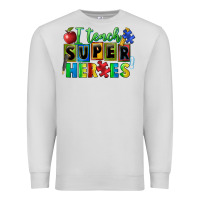 Dove Grey I teach super heroes Premium Sweatshirt - FaDigitalArtStudio