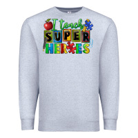 Heather Grey I teach super heroes Premium Sweatshirt - FaDigitalArtStudio
