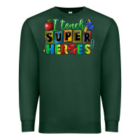 Sports Green I teach super heroes Premium Sweatshirt - FaDigitalArtStudio