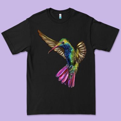 Broad Billed Hummingbird Premium Tee Designed By Lillyallendesigns