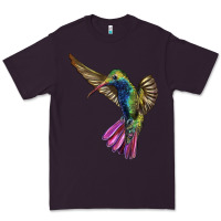 Plum Broad Billed Hummingbird Premium Tee - LillyAllenDesigns