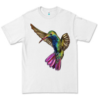 White Broad Billed Hummingbird Premium Tee - LillyAllenDesigns