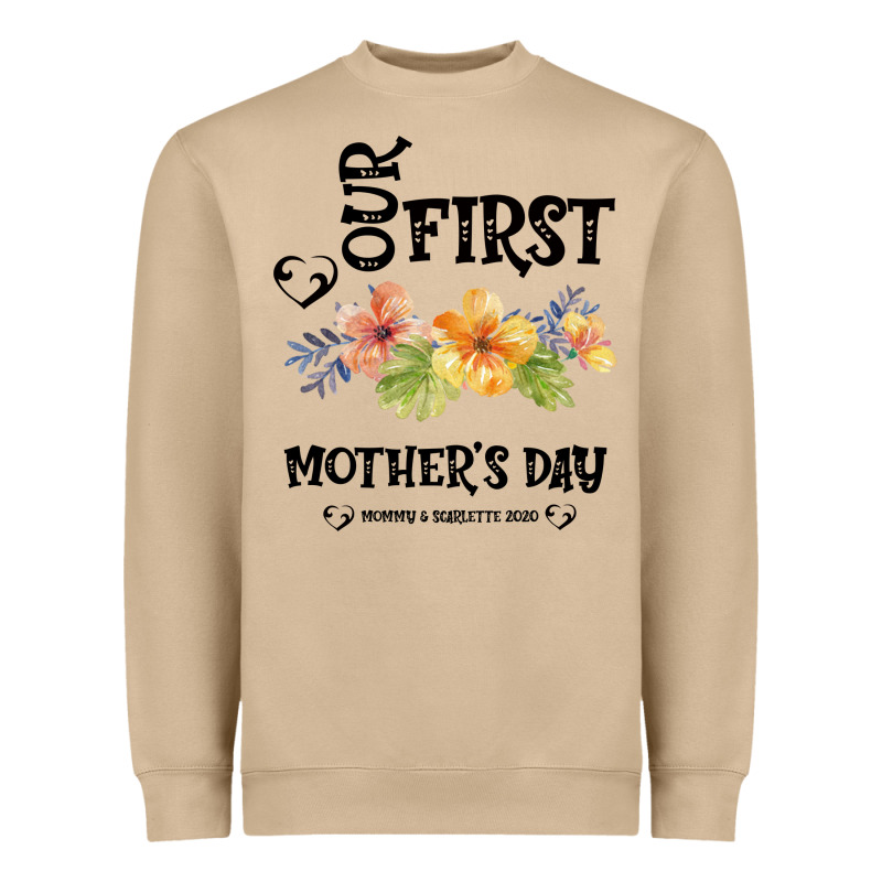 Our Fırst Mother's Day Mommy & Scarlette 2020 Heavyweight Sweatshirt by Bettercallsaul | Teevron