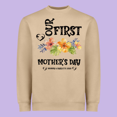 Our Fırst Mother's Day Mommy & Scarlette 2020 Heavyweight Sweatshirt Designed By Bettercallsaul