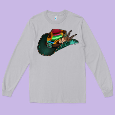 Aztec Sunflower Cowboy Hat Long Sleeve Tee Designed By Bettercallsaul