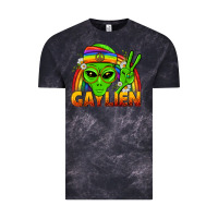 Cloud Black Gaylien LGBTQ Pride Vintage Tee - BundleAndBundleShop