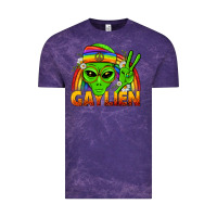 Cloud Purple Gaylien LGBTQ Pride Vintage Tee - BundleAndBundleShop