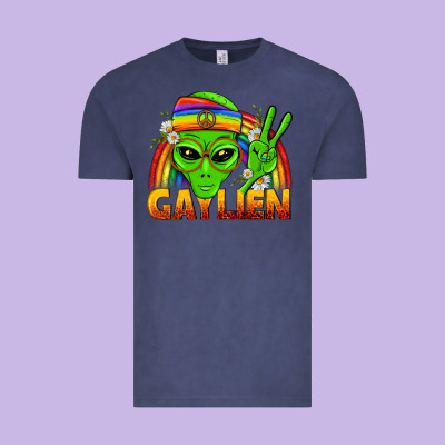 Gaylien Lgbtq Pride Vintage Tee Designed By Bundleandbundleshop
