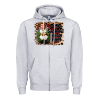 Heather Grey omg santa i know him elf Zipper Hoodie - CowGirlArtShop