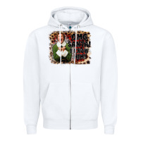 White omg santa i know him elf Zipper Hoodie - CowGirlArtShop