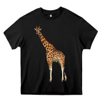 Black giraffe Heavy Core Tee - LillyAllenDesigns