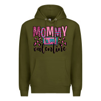 Army Green mommy is my valentine Premium Hoodie - OliviaCreatesArt