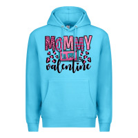 Ocean Blue mommy is my valentine Premium Hoodie - OliviaCreatesArt