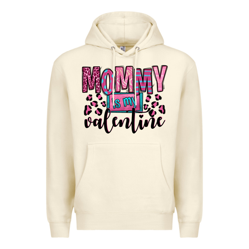 Mommy Is My Valentine Premium Hoodie by OliviaCreatesArt | Teevron