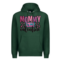 Sports Green mommy is my valentine Premium Hoodie - OliviaCreatesArt