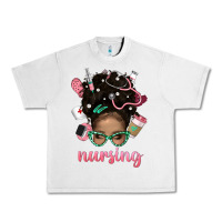 Lunar Rock Afro Messy Bun Nursing Bbs Urban Heavy Tee - BundleAndBundleShop