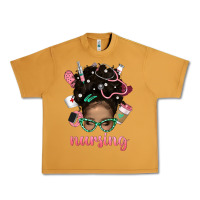 Peanut Butter Afro Messy Bun Nursing Bbs Urban Heavy Tee - BundleAndBundleShop