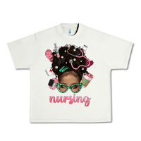 Pistachio Afro Messy Bun Nursing Bbs Urban Heavy Tee - BundleAndBundleShop