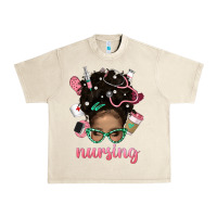 Sandshell Afro Messy Bun Nursing Bbs Urban Heavy Tee - BundleAndBundleShop