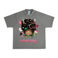 Tornado Afro Messy Bun Nursing Bbs Urban Heavy Tee - BundleAndBundleShop