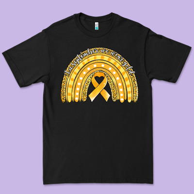 Childhood Cancer Awareness Rainbow (1) Premium Tee Designed By Jasminsmagicworld
