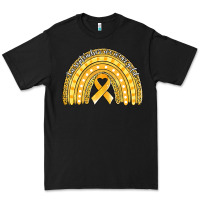 Black childhood cancer awareness rainbow (1) Premium Tee - Jasminsmagicworld