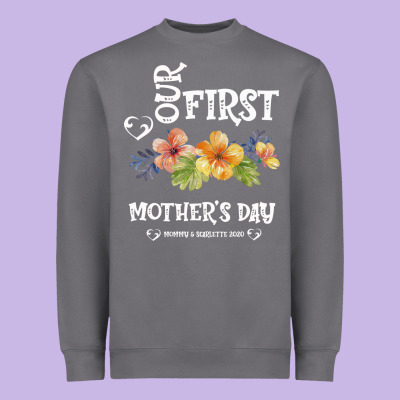 Our Fırst Mother's Day Mommy & Scarlette 2020 Heavyweight Sweatshirt Designed By Bettercallsaul