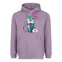Lavender Nurse Frappe Heavyweight Hoodie - FaDigitalArtStudio