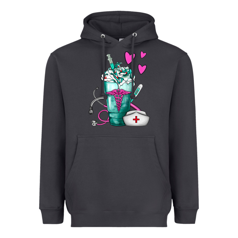 Nurse Frappe Heavyweight Hoodie by FaDigitalArtStudio | Teevron