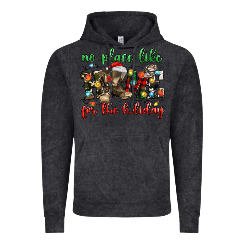 No Place Like For The Holiday Vintage Hoodie by MaliasSmallBusiness | Teevron