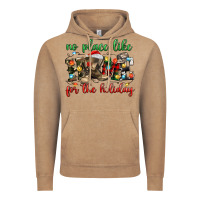 Vintage Coffee no place like for the holiday Vintage Hoodie - MaliasSmallBusiness